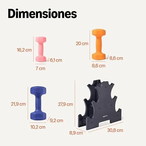 Amazon Basics Set Neopreno + Soporte — foto 5