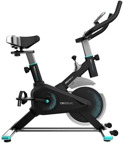 Cecotec DrumFit Indoor 6000 Compact — Bicicleta estática con volante de 6 kg