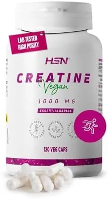 HSN — Creatina Monohidrato 1000 mg, 120 cápsulas vegetales
