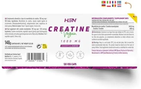 HSN Creatina 120 cápsulas — foto 2