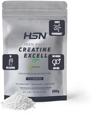 HSN Creatina Excell — 100 % Creapure® en polvo, 500 g sin sabor