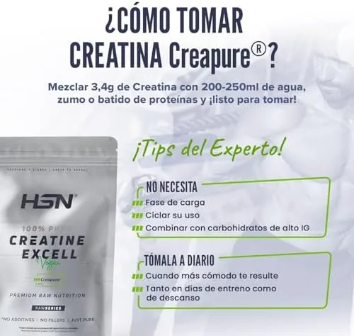 HSN Creatina Creapure 500 g — foto 3