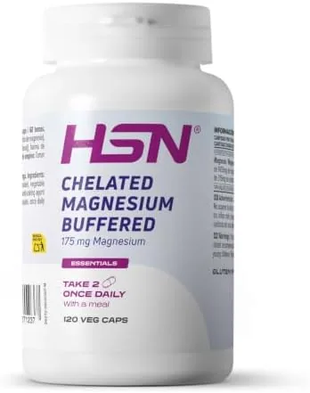 HSN — Bisglicinato de magnesio tamponado 175 mg, 120 cápsulas vegetales