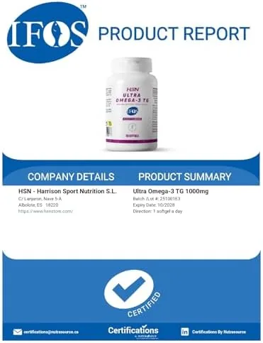 HSN Omega-3 IFOS 120 perlas — foto 4