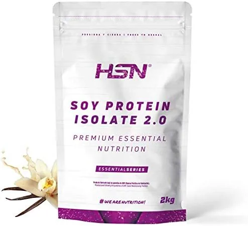 HSN — Proteína de soja aislada, vainilla 2 kg (100 % vegana)